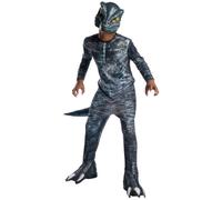 Vélociraptor Bleu Garçons Déguisement Jurassic Dinosaure Fille Costume Halloween