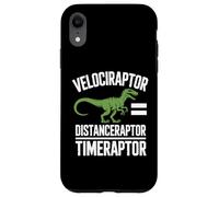 Velociraptor Distanceraptor Timeraptor Dinosaure Racing Fun Coque pour iPhone XR
