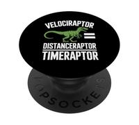 Velociraptor Distanceraptor Timeraptor Dinosaure Racing Fun PopSockets PopGrip Adhésif