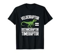 Velociraptor Distanceraptor Timeraptor Dinosaure Racing Fun T-Shirt
