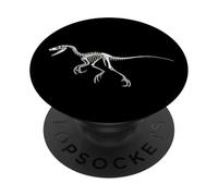 Velociraptor Squelette Dinosaure fossile Paléontologue Dinosaure Dino PopSockets PopGrip Adhésif
