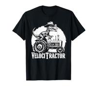 Velocitractor : dinosaure vélociraptor conduisant un tracteur drôle T-Shirt