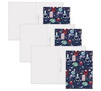 Veloflex 10057017-3 - Dossier de classement Monster DIN A4, 3 pièces, Dossier scolaire en carton, Chemise