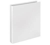 VELOFLEX 1141090 - Classeur à anneaux Basic, DIN A4, 1 unité, blanc, hauteur de remplissage 25 mm, classeur à anneaux avec mécanisme à 2 anneaux