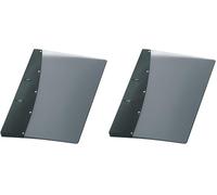 VELOFLEX 1141480 - Classeur à anneaux Diamond, classeur à anneaux, classeur, DIN A4, mécanisme à 2 anneaux, 20 mm, PP-plastique, noir, 1 pièce (Lot de 2)