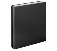 VELOFLEX 1143080 - Classeur à anneaux Basic, Classeur à anneaux, Classeur, DIN A4, 265 x 315 x 45 mm, Mécanisme à 2 anneaux, Carton, noir