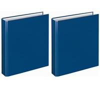 VELOFLEX 1151050 - Classeur à anneaux Basic, Classeur à anneaux, Classeur, DIN A5, Mécanisme à 2 anneaux, 196 x 230 x 30 mm, Carton, bleu, 1 pièce (Lot de 2)