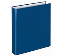 VELOFLEX 1151050 - Classeur à anneaux Basic, Classeur à anneaux, Classeur, DIN A5, Mécanisme à 2 anneaux, 196 x 230 x 30 mm, Carton, bleu, 1 pièce