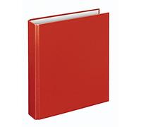 VELOFLEX 1153020 - Classeur à anneaux Basic, Classeur à anneaux, Classeur, DIN A5, Mécanisme à 4 anneaux, 196 x 230 x 30, Carton, rouge