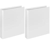 VELOFLEX 1153090 - Classeur à anneaux Basic, classeur à anneaux, classeur, DIN A5, mécanisme à 4 anneaux, 196 x 230 x 30, carton, blanc (Lot de 2)