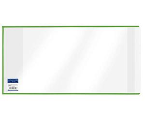 Veloflex 1540260 Lot de 10 protège-livres en polypropylène avec languette Transparent 260 x 540 mm