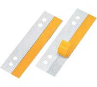 Veloflex® 2002100 HEFTFIX® 105 mm de long film dur sk espacement des trous 60 et 80 mm 100 pcs. SB transparent