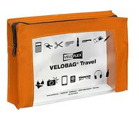 VELOFLEX 2705330 - VELOBAG Travel DIN A5 Pochette à fermeture éclair Pochette multi-usages, textile et PVC,orange, 1 pièce