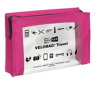 VELOFLEX 2705371 - VELOBAG Travel DIN A5 Pochette à fermeture éclair Pochette multi-usages, textile et PVC, rose, 1 pièce
