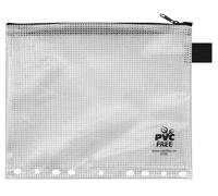 VELOFLEX 2705500 - Pochette à fermeture éclair DIN A5, transparente, en EVA renforcé, 1 pochette pour documents à classer