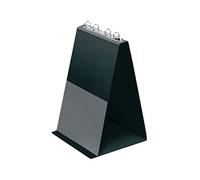 VELOFLEX 4102080 - Paperboard de table DIN A4 format vertical, avec pochettes transparentes, en PVC, présentoir de table Présentation, flipchart noir, carnet à anneaux de montage