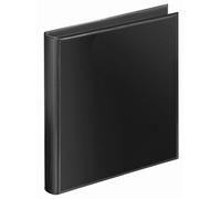 VELOFLEX 4149280 Prospectus veloflex-classeur à anneaux-format a4-noir | Mécanisme à 4 anneaux ronds, hauteur de remplissage 38 mm, pochette dans la couverture avant, couverture rembourrée, cuir