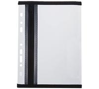 VELOFLEX 4350080 - Pochette porte-documents avec fermeture à glissière, 1 pièce, DIN A5, classable, noir, VELOBAG XXS, pochette avec fermeture à glissière