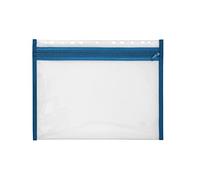 VELOFLEX 4354050 - Pochette porte-documents avec fermeture à glissière, 1 pièce, DIN A4, classé, bleu, VELOBAG XS, pochette avec fermeture à glissière