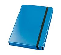 VELOFLEX 4443351 - Boîte de classement Velocolor, DIN A4, avec élastique, boîte de classement en carton, pelliculé brillant, bleu, 23 x 32 x 4 cm, 1 pièce