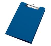 VELOFLEX 4804050 - Clipboard DIN A4, avec couvercle, PVC, planchette à pince rabattable, plaque d'écriture, bleu foncé, 1 pièce