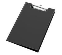 VELOFLEX 4804080 - Clipboard DIN A4, avec couvercle, PVC, planchette à pince rabattable, plaque d'écriture, noir, 1 pièce