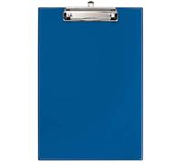 VELOFLEX 4814050 - Ecritoire DIN A4, film PVC, avec pince spéciale, œillet de suspension, pochette transparente, bleu, 1 pièce