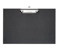VELOFLEX 4817980 - Planche à pince horizontale, DIN A4, 1 pièce, noir, plaquette avec pince métallique et œillet de suspension