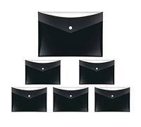 VELOFLEX A455018 - Pochette pour documents Velocolor, 6 pièces, DIN A5, noir, pochette pour documents en film PP