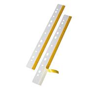 VELOFLEX - Bandes de classement Heftfix format DIN A4 292 mm, 500 pièces | Autocollantes, transparentes comme du verre, en polyester, perforation internationale, pour classeurs et reliures à anneaux