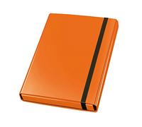 VELOFLEX - Boîte de rangement VELOCOLOR format A4 avec élastique, orange | En carton pelliculé brillant, hauteur de remplissage de 40 mm, avec 3 rabats intérieurs, dos rainuré, 23 x 32 cm