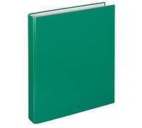 VELOFLEX 1141040 - Classeur à anneaux Basic, DIN A4, 1 unité, vert, hauteur de remplissage 25 mm, classeur à anneaux avec mécanisme à 2 anneaux