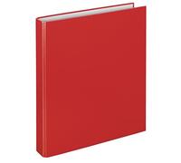VELOFLEX 1143020 - Classeur à anneaux Basic, Classeur à anneaux, Classeur, DIN A4, 265 x 315 x 45 mm, Mécanisme à 2 anneaux, Carton, rouge