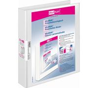VELOFLEX Classeur à anneaux de présentation VELODUR - DIN A4 - PP - 3 cm - blanc