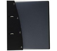 VELOFLEX Classeur à anneaux Diamond 1151480 - Format A5 - Mécanisme à 2 anneaux - 20 mm - En polypropylène - Noir
