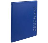VELOFLEX - Classeur bulletins scolaires A4, bleu, 4 anneaux 16 mm, PVC