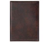 VELOFLEX 4442760 - Dossier de candidature "de Luxe", DIN A4, avec pochettes transparentes et pince, aspect cuir marron