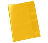 VELOFLEX - Housse pour cahier A5 en PP transparent jaune, lot de 25 pièces