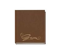 VELOFLEX - Livre d'or Classic avec gaufrage, 144 pages, marron