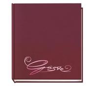 VELOFLEX - Livre d'or Classic avec gaufrage, 144 pages, rouge vin
