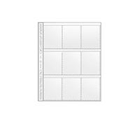 VELOFLEX - Poche rangement A4 à 9 compartiments, transparente, 100 pièces | Pochette pour carte, étui pour carte d’identité, indélébile, en PP, ouverte sur le haut, surface brillante