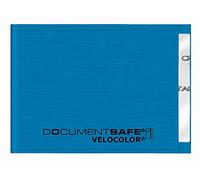 VELOFLEX - Pochette de protection RFID/NFC 90 x 63 mm, bleue | Pour 1 carte avec puce RFID/NFC, en film PP spécial, adapté aux cartes de crédit, cartes d'identité et cartes d'accès