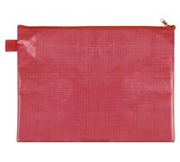 VELOFLEX - Pochette pour documents A4 avec fermeture à glissière, rouge