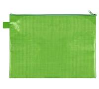 VELOFLEX - Pochette pour documents A4 avec fermeture à glissière, verte