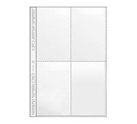 Veloflex Pochette transparente compartimentée 2 x A6 Lot de 100 (Import Allemagne)