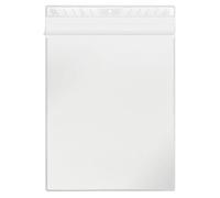 VELOFLEX - Pochette transparente DIN A4, 100 pièces en plastique, avec trou de suspension soudé, rabat de chevauchement, ouverture par le haut, idéal pour affichage portrait