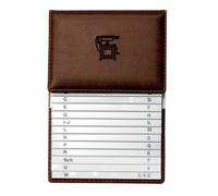 VELOFLEX - Répertoire cabine téléphonique 155 x 225 mm souple marron