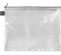 VELOFLEX Sachet à fermeture éclair transparent/noir 0,26 mm, 1 pc.