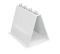 VELOFLEX - Tableau feuilles mobiles table A4 portrait, mécanisme 4 anneaux | 10 pochettes transparentes, remplissage 20 mm, extensible jusqu’à 40 pochettes, pochette transparente, rebord de maintien