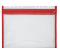 Veloflex Velobag Xs / 4354020 Pochette De Rangement A4 Polypropylène Rebords Renforcés En Tissu Rouge (Import Allemagne)